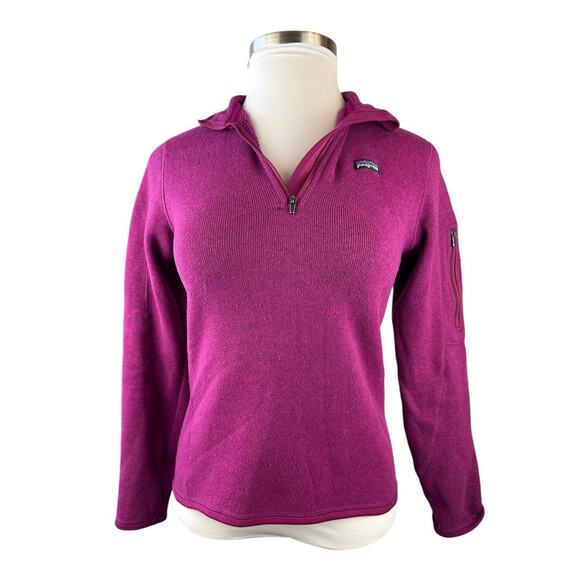 Patagonia Better Sweater Quarter 1/4 Zip Rubellite Pink Size Medium Style 25616 - Picture 3 of 14